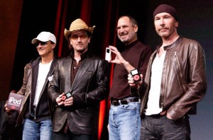 Jimmy Iovine, Bono, Steve Jobs and The Edge